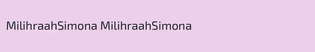 MilihraahSimona MilihraahSimona